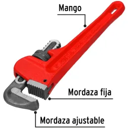 Llave Stilson 8" A19mm, STI-8P 22010 Pretul Pretul-Llave Stilson 8" A19mm, STI-8P 22010 Pretul Mordaza ajustable, forjada en ace