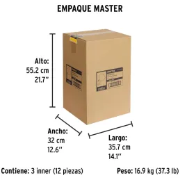 Destapacaños 7.6 m, Cable de acero al carbono, para obstruciones sencillas, DECA-25P 22881 Pretul Truper-Destapacaños 7.6 m, Cab