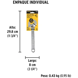 Llave Francesa 10" A1-1/8" Cromadas Pretul 21816 Pretul-Llave Francesa 10" A1-1/8" Cromadas Pretul 21816 Forjado en acero al car