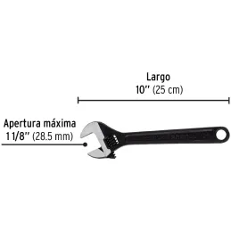Llave Francesa 10" A1-1/8" ACarbono Fosfatadas Pretul 21824 Pretul-Llave Francesa 10" A1-1/8" ACarbono Fosfatadas Pretul 21824 F
