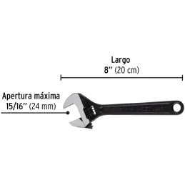 Llave Francesa 8" A15/16" ACarbono Fosfatadas Pretul 21823 Pretul-Llave Francesa 8" A15/16" ACarbono Fosfatadas Pretul 21823 For