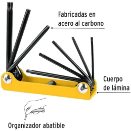 Juegos de 8 Llaves Torx Tnavaja Pretul 21395 Pretul-Juegos de 8 Llaves Torx Tnavaja Pretul 21395 Fabricadas en acero al carbono 