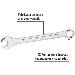 Llaves Boca 14mm Mixta Combinada CrVanadio Pretul 21908 Pretul-Llaves Boca 14mm Mixta Combinada CrVanadio Pretul 21908 Fabricada