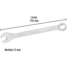 Llaves Boca 13mm Mixta Combinada CrVanadio Pretul 21907 Pretul-Llaves Boca 13mm Mixta Combinada CrVanadio Pretul 21907 Fabricada