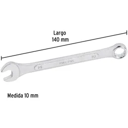 Llaves Boca 10mm Mixta Combinada CrVanadio Pretul 21904 Pretul-Llaves Boca 10mm Mixta Combinada CrVanadio Pretul 21904 Fabricada