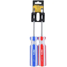 Juego Desarmadores 2 Pza 1/4" Mango de PVC, DUO-1/4X4TP 20210 Pretul Pretul-Juego Desarmadores 2 Pza 1/4" Mango de PVC, DUO-1/4X