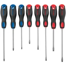Juego Desarmadores 8 Pza 3/16 1/4" Mango Comfort Grip, JD-4BP 20219 Pretul Pretul-Juego Desarmadores 8 Pza 3/16 1/4" Mango Comfo