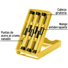 Desarmadores Juegos 6 Pza Electronica y Presicion Pretul 21381 Pretul-Desarmadores Juegos 6 Pza Electronica y Presicion Pretul 2