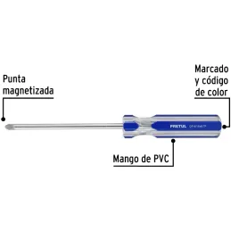 Desarmador Estrella 5/16" x6" N3 MangoPVC Pretul 21470 Pretul-Desarmador Estrella 5/16" x6" N3 MangoPVC Pretul 21470 Barra de ac