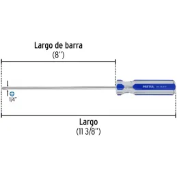 Desarmador Estrella 1/4" x8" N2 MangoPVC Pretul 21475 Pretul-Desarmador Estrella 1/4" x8" N2 MangoPVC Pretul 21475 Barra de acer