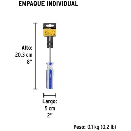 Desarmador Estrella 1/4" x4" N2 MangoPVC Pretul 21474 Pretul-Desarmador Estrella 1/4" x4" N2 MangoPVC Pretul 21474 Barra de acer