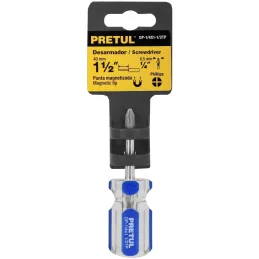 Desarmador Estrella 1/4" x1-1/2" N2 MangoPVC Pretul 21476 Pretul-Desarmador Estrella 1/4" x1-1/2" N2 MangoPVC Pretul 21476 Barra