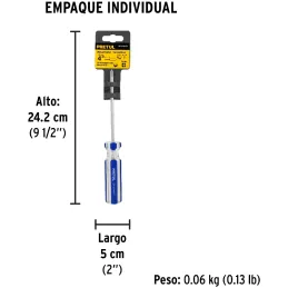 Desarmador Estrella 3/16" x4" N1 MangoPVC Pretul 21473 Pretul-Desarmador Estrella 3/16" x4" N1 MangoPVC Pretul 21473 Barra de ac