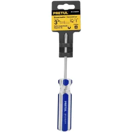 Desarmador Estrella 3/16" x3" N1 MangoPVC Pretul 21471 Pretul-Desarmador Estrella 3/16" x3" N1 MangoPVC Pretul 21471 Barra de ac
