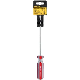 Desarmador Plano 3/16" x6" MangoPVC Pretul 21457 Pretul-Desarmador Plano 3/16" x6" MangoPVC Pretul 21457 Barra de acero al carbo