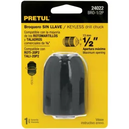Mandriles Chucks con Llave 1/2" Universal, BRO-1/2P 24022 Pretul Pretul-Mandriles Chucks con Llave 1/2" Universal, BRO-1/2P 2402