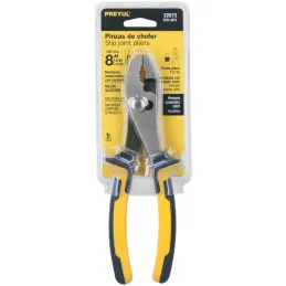 Alicates de mecanico 8" ComfortGrip Acarbono MangoPVC Pretul 22673 Pretul-Alicates de mecanico 8" ComfortGrip Acarbono MangoPVC 