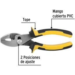 Alicates de mecanico 6" ComfortGrip Acarbono MangoPVC Pretul 22672 Pretul-Alicates de mecanico 6" ComfortGrip Acarbono MangoPVC 