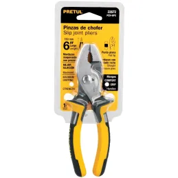 Alicates de mecanico 6" ComfortGrip Acarbono MangoPVC Pretul 22672 Pretul-Alicates de mecanico 6" ComfortGrip Acarbono MangoPVC 
