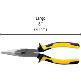 Alicates de punta y corte 8" ComfortGrip Acarbono MangoPVC Pretul 22671 Pretul-Alicates de punta y corte 8" ComfortGrip Acarbono