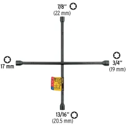 Llaves de Rueda 20" en Cruz 17mm 3/4 13/16 7/8 Galvanizadas Pretul 21802 Pretul-Llaves de Rueda 20" en Cruz 17mm 3/4 13/16 7/8 G