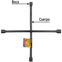 Llaves de Rueda 18" en Cruz 17mm 3/4 13/16 7/8 Galvanizadas Pretul 21801 Pretul-Llaves de Rueda 18" en Cruz 17mm 3/4 13/16 7/8 G