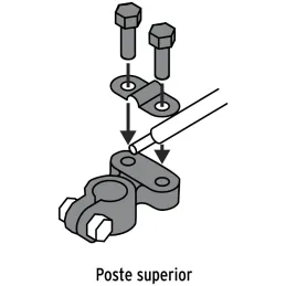 Juego de terminales para bateria 2 pza, poste superior. Laton, TEBA-3 23042 Pretul Pretul-Juego de terminales para bateria 2 pza