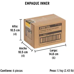 Juego de terminales para bateria 2 pza, poste superior. Laton, TEBA-3 23042 Pretul Pretul-Juego de terminales para bateria 2 pza