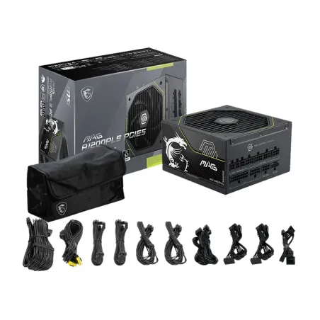 Fuente de alimentacion MSI MAG A1200PLS PCIE5, 1200W, 80 PLUS Platinum, Formato ATX.