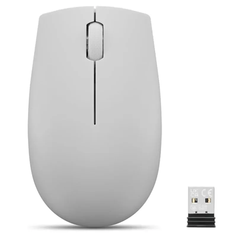 Mouse Inalambrico Compacto Lenovo 300, Color Gris Artico.
