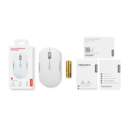 Mouse Inalambrico Lenovo 350 silencioso inalambrico (Dual Bluetooth 5.3) Color gris nube, sin bater�a