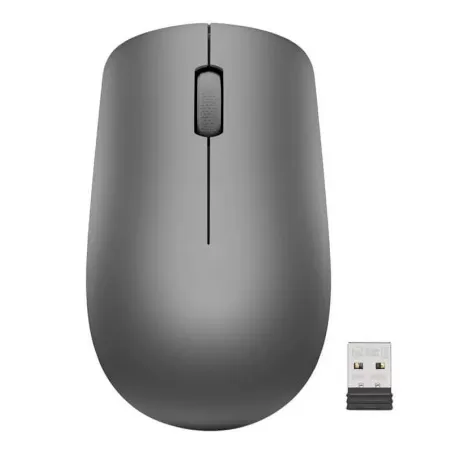 Mouse Inalambrico Lenovo 530 Inalambrico/Diseño Ambidextro/Sensor Optico/1200 DPI/Color Grafito.