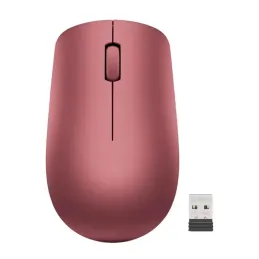 Mouse Inalambrico Lenovo 530 Inalambrico/Diseño Ambidextro/Sensor Optico/1200 DPI/Color Rojo Cereza.