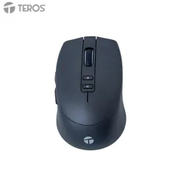 Mouse Inalambrico Teros TE-1249AI, 2.4GHz, 8 botones, IA, DPI 3200, USB, BT