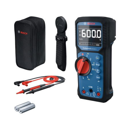 Multímetro Digital GDM 600-15 True RMS  CAT III 600V C/Gancho IP65 Bosch 0601077301