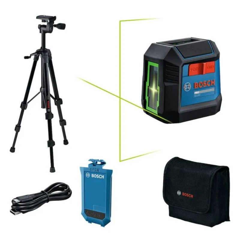 Nivel Laser GLL2XG LI +BT120 Lineas Verde 20M Bosch 06010653G1