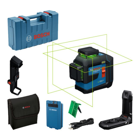 Nivel Laser GLL 80-33 G LI 3Lineas 360 Verde 30M Inc. Bat Bosch 0601065501
