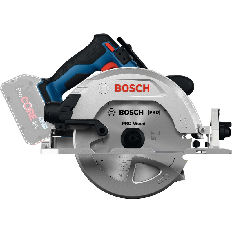 Kit Sierra Cirular GKS 18V-68-2 BITURBO KickBack 18V Brushless Bosch 06016D00E1