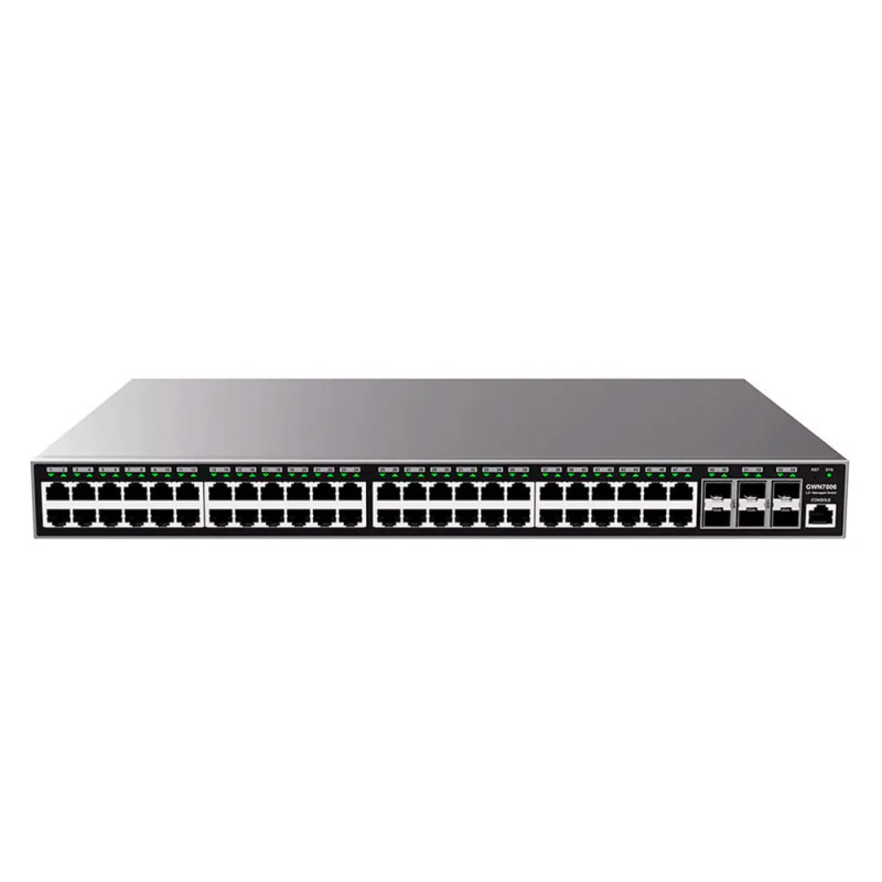 Switch GrandStream GWN7806 L2 48Port RJ45 6SFP 216Gbps Compatible con GWN Cloud