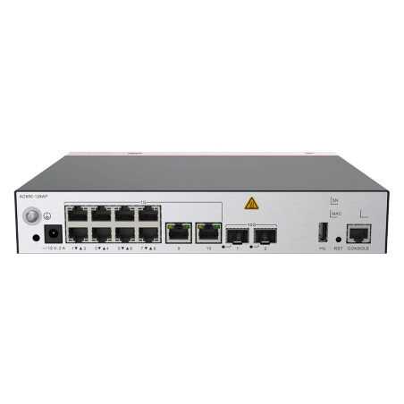 Controladora Wireless Huawei eKit AC650-128AP 10x GE 2SFP 10GE Hotspot 2.0 Roaming Max APS 128 Clientes 1024