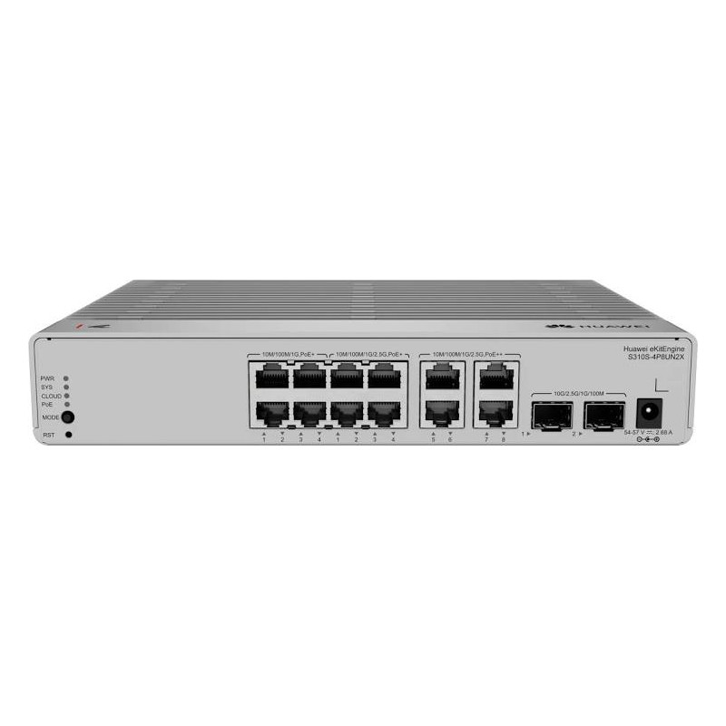 Switch Huawei eKit S310S-4P8UN2X 4 Port Gigabit  8Port 2.5GE 2SFP 10GE 120W POE