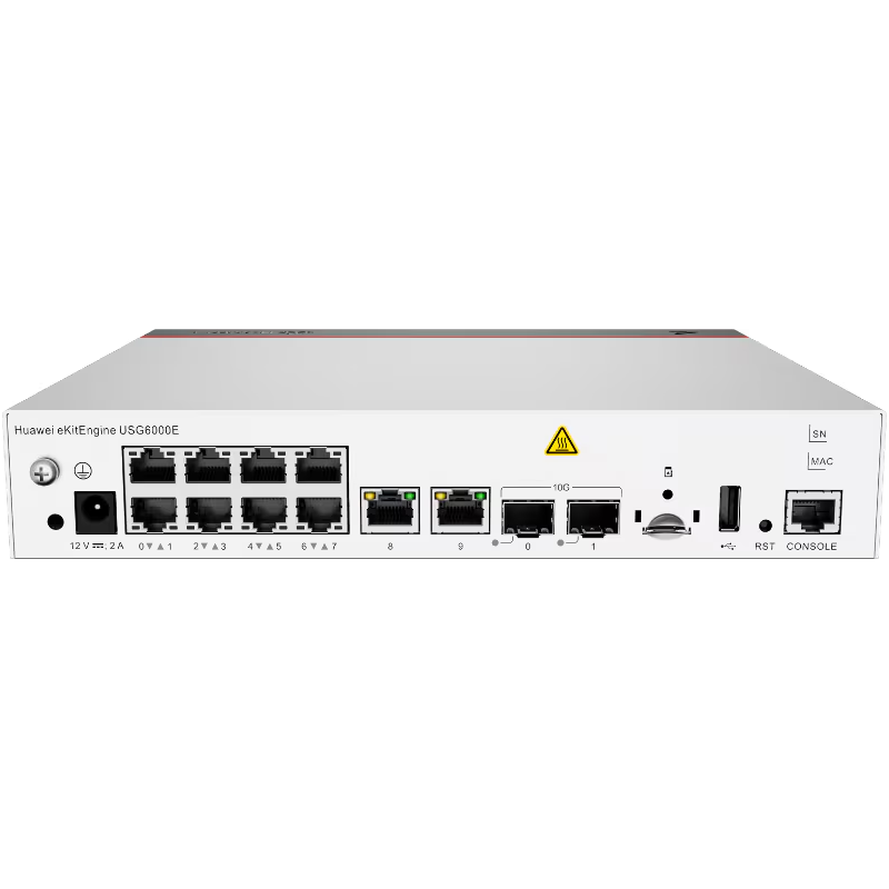 Firewall Huawei USG6000E-S03-AC 10Port GE RJ45 2Port 10GE SFP VPN 100 Clientes