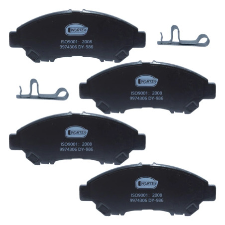 Juego Pastillas Freno DEL SM Toyota RUSH 1500 2NRVE F800LE 2018-2022 Wurtex