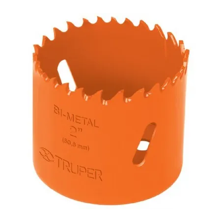 Sierra de copa Bimetalicas 2 3/8" o 60.3mm, dientes de acero alta velocidad, Para metal y Madera, COBI-2-3/8 18118 Truper