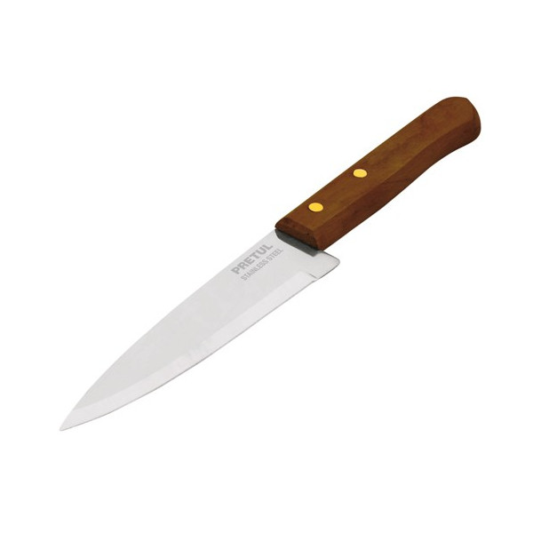Cuchillo de Chef 6" mango de Madera, acero inoxidable, CUCH-M61 23080 Pretul
