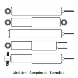 Amortiguador Delantero Hyundai STAREX D4BB DER IZQ GAS I/B 1998-2006 ATSUKI