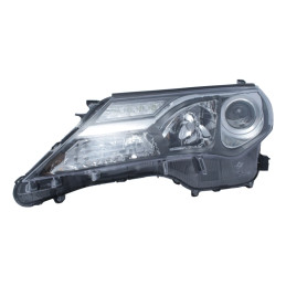 Faro Delantero IZQ Toyota RAV4 2AZFE 3ZRFE Negro Led 2013-2015 Depo