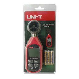 Anemometro Mini Digital UNI-T UT-363BT Velocidad del Viento M Km Nudos Mph ft y Temperatura con Bluetooth