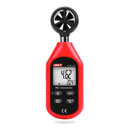Anemometro Mini Digital UNI-T UT-363BT Velocidad del Viento M Km Nudos Mph ft y Temperatura con Bluetooth