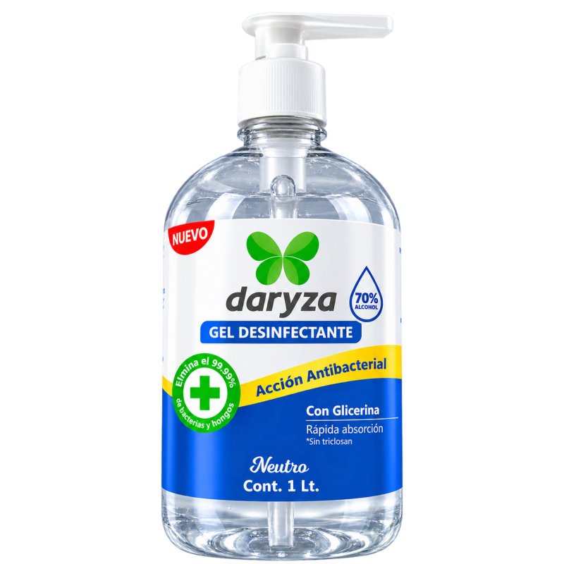 Gel Desinfectante 1L Neutro Antibacterial, 30469 Daryza
